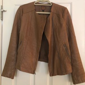 GAP textural leather jacket